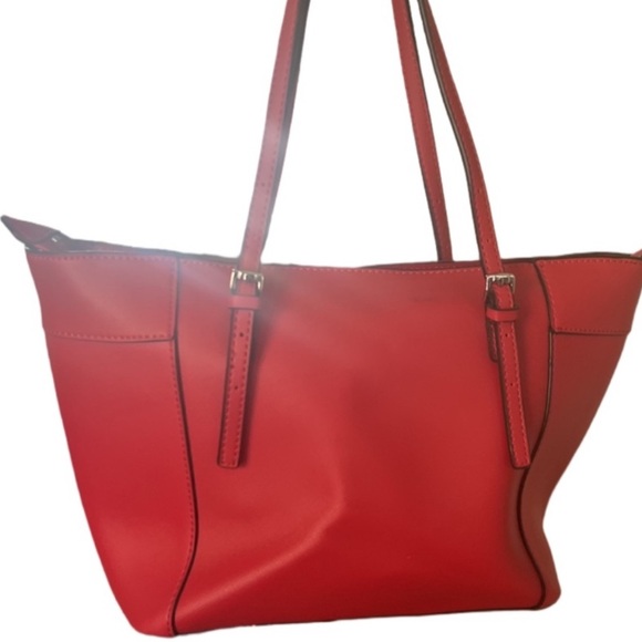 GORGEOUS GUESS Red Shoulder Bag Tote Bag - Picture 4 of 10